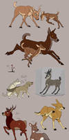 Deer comic doodles