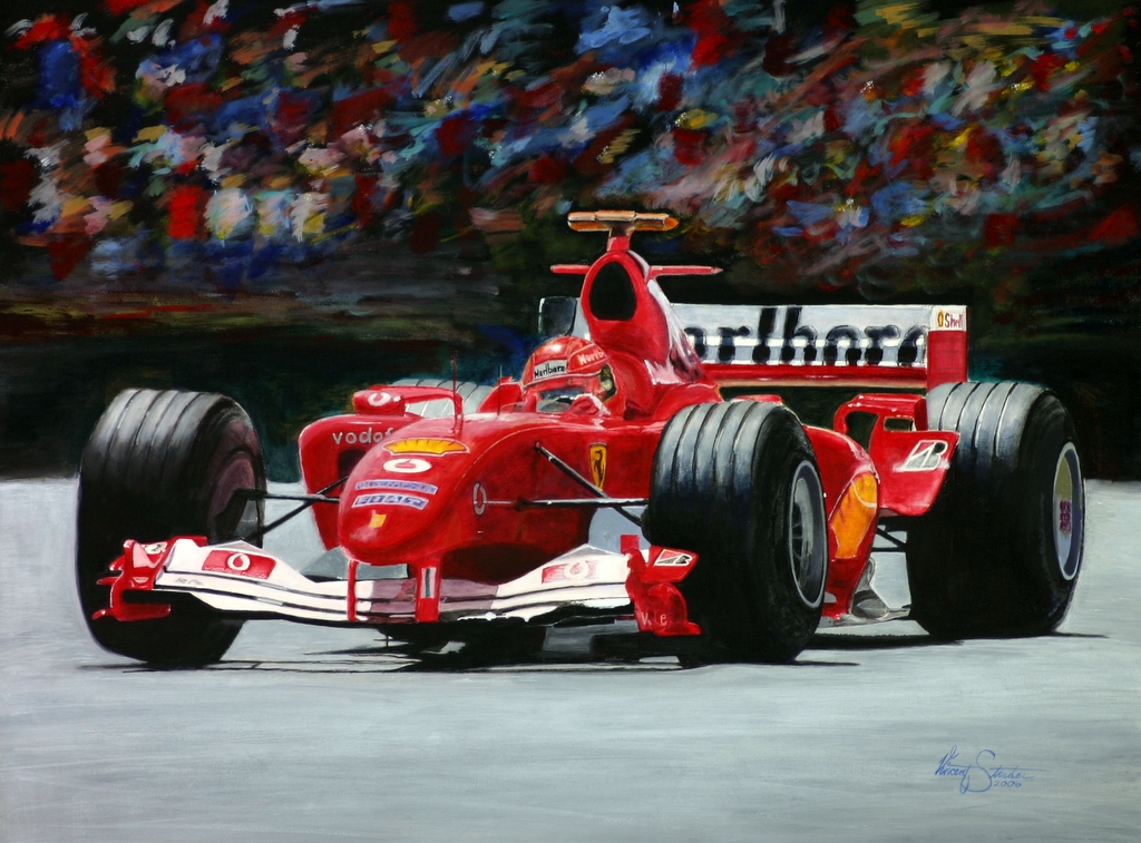 Ferrari F1 painting complete