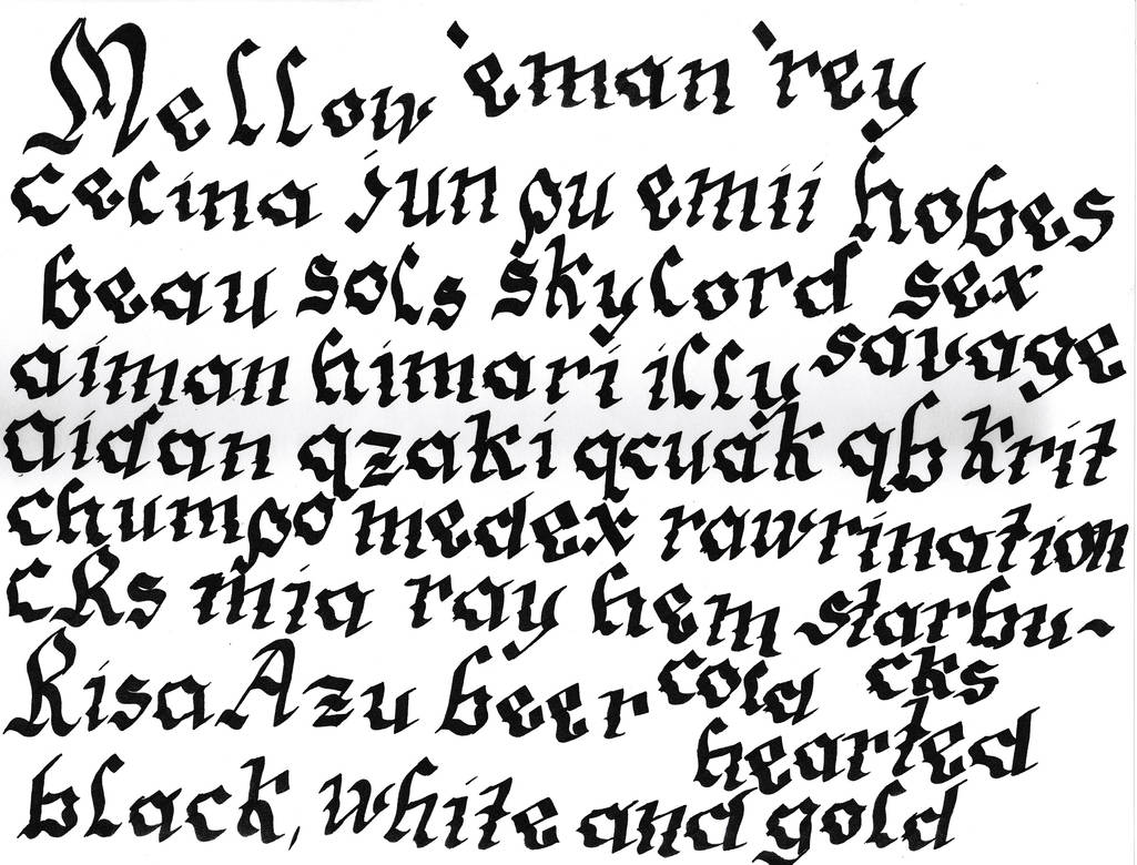 bad calligraphy (remake) by steamtf3k on DeviantArt