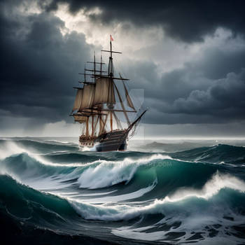 A Ship on a Rough Sea