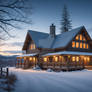 Rustic Home in Winter 16