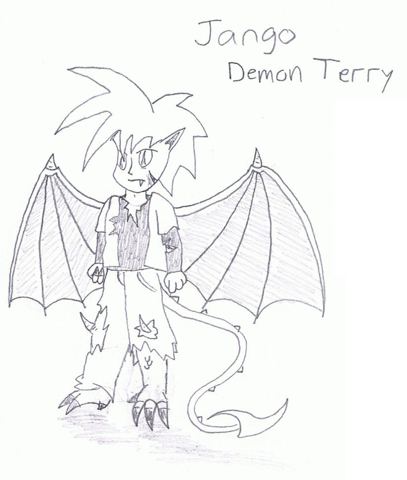 Terry Raging Demon Terry Black Semi demon form by drakeo1liveson on DeviantArt