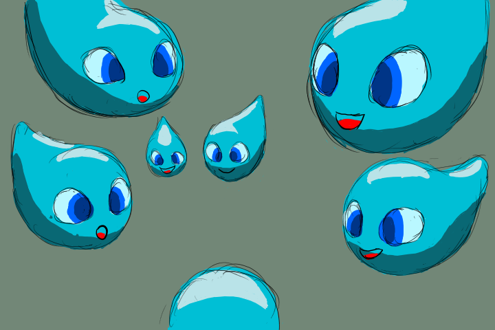 Water Droplings