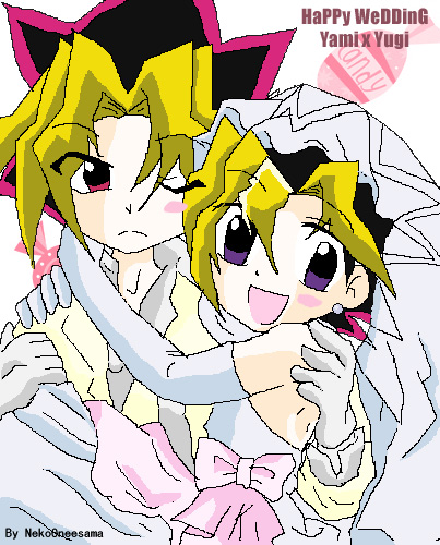 Yugi and Yami Wedding xD