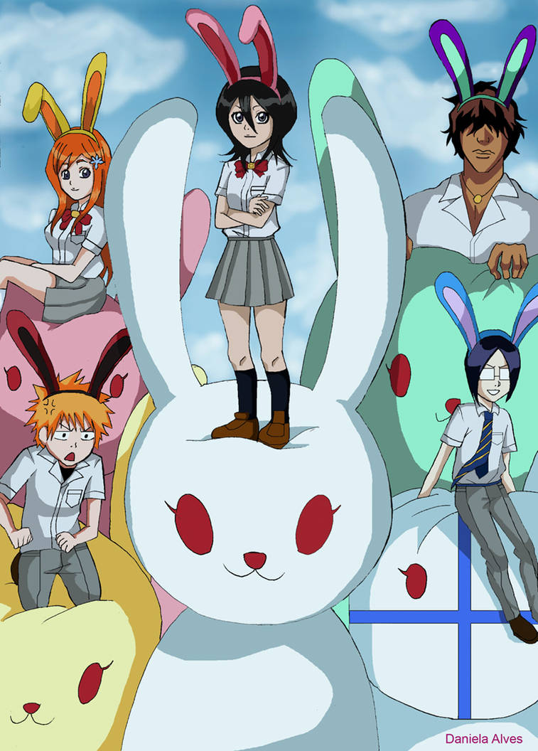 Bleach- rukia and rabbit by DaniielaHaruno on DeviantArt