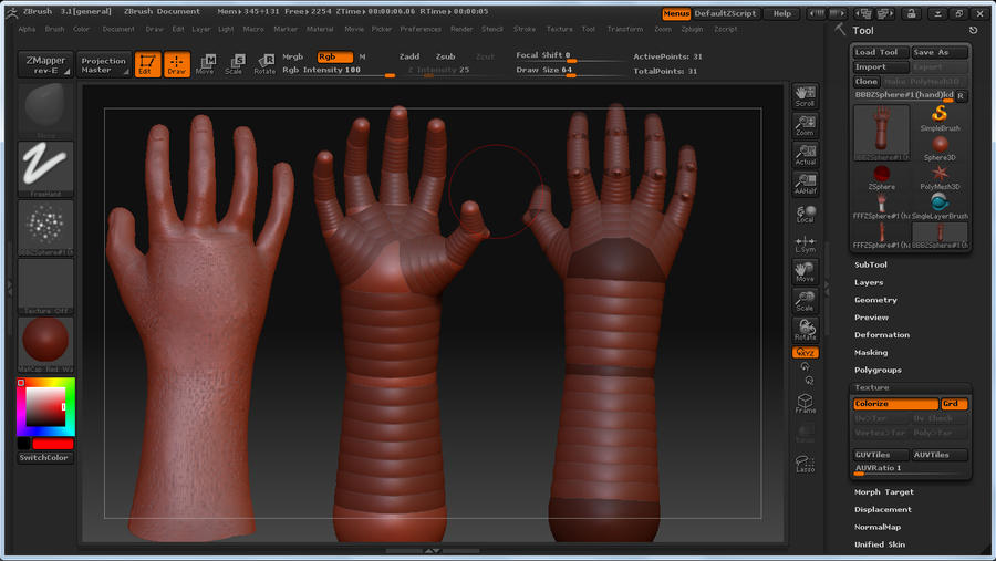 hand in Zspheres by Carleial on DeviantArt
