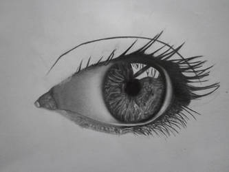 drawing of an eye