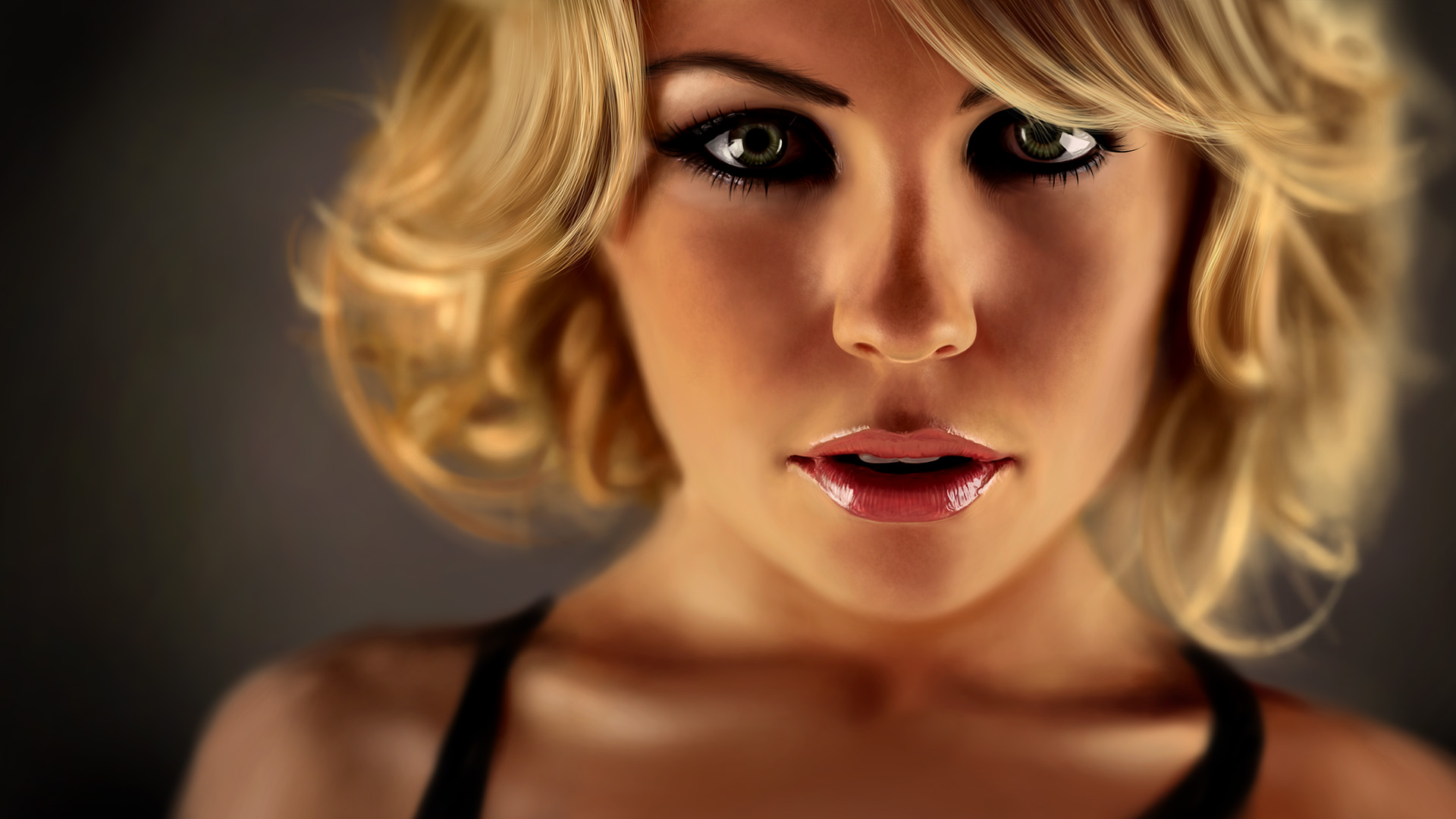 Abbey Clancy Painting in Photoshop