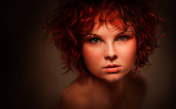 Redhead - Digital Painting