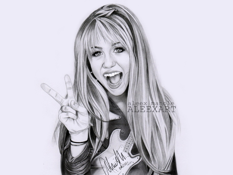 Hannah Montana By Aleexart On Deviantart