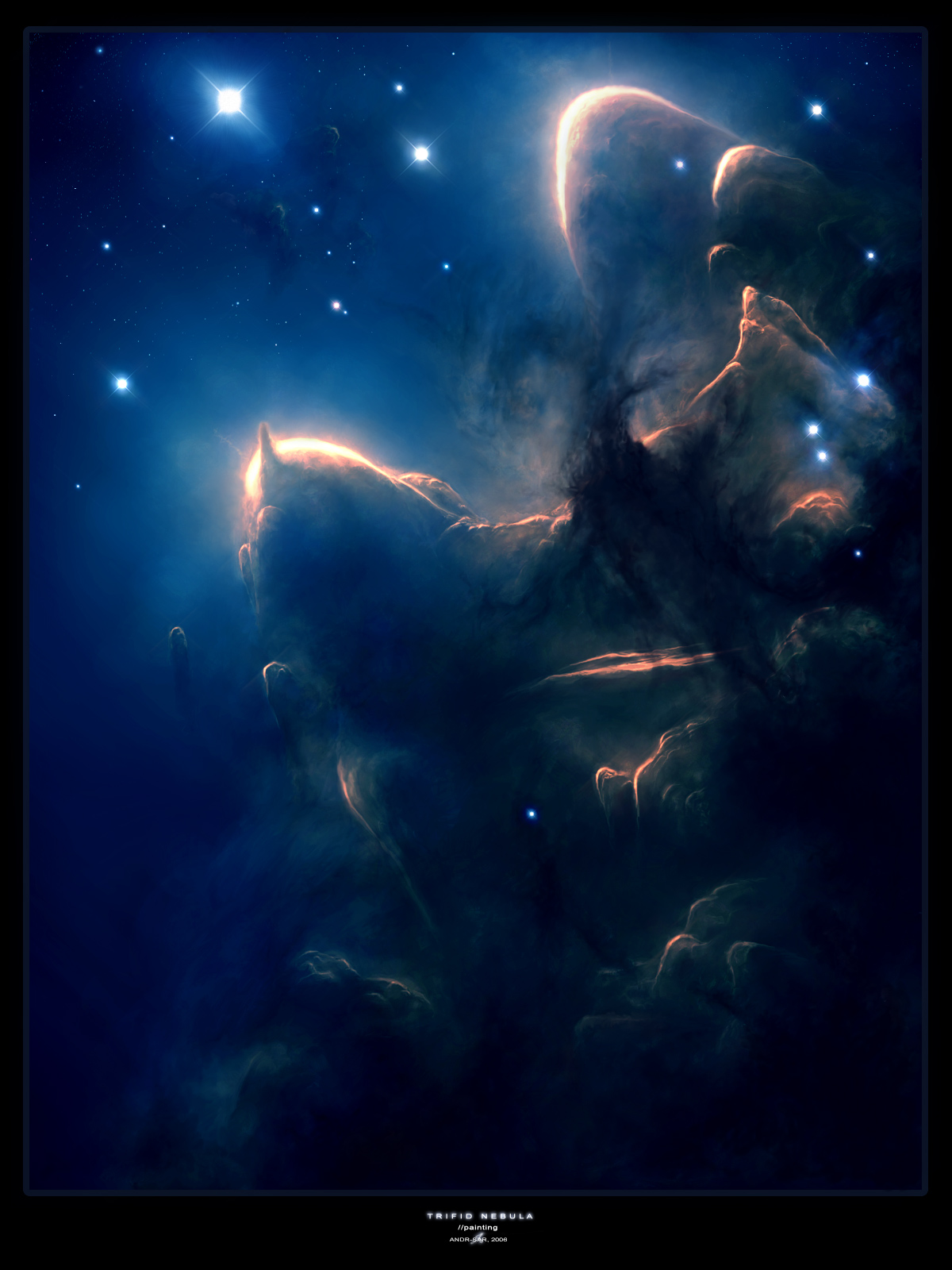 TRIFID NEBULA - PAINTING