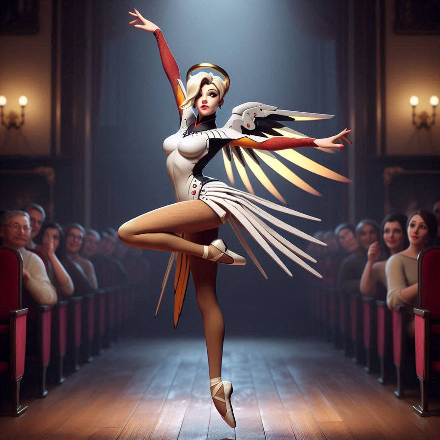 Mercy Kenneth Dancing Mercy dancing the best as she could by UnMercyFan on DeviantArt