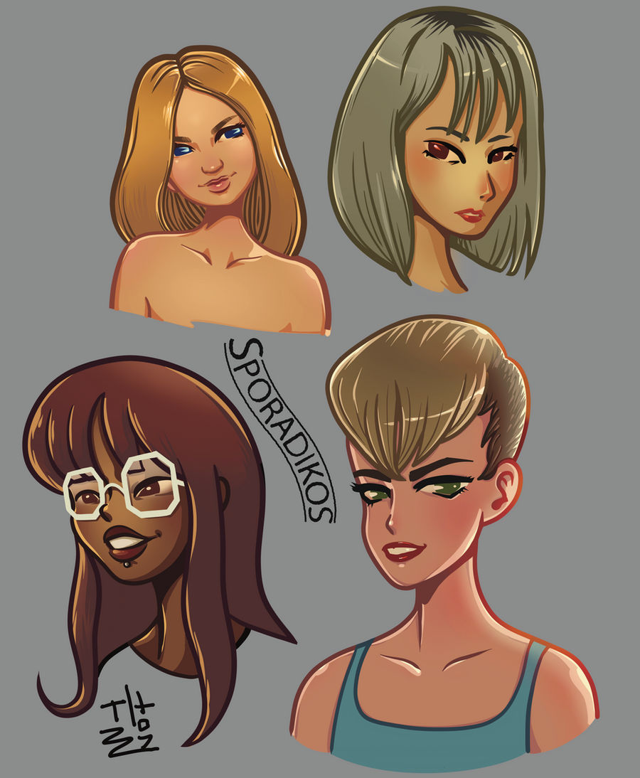 Deviantart Model Faces Faces by SporadikosArt on DeviantArt