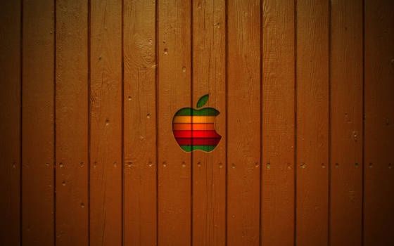 Mac Wooden Style Wallpaper