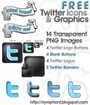 Twitter Logo Icons + Graphics