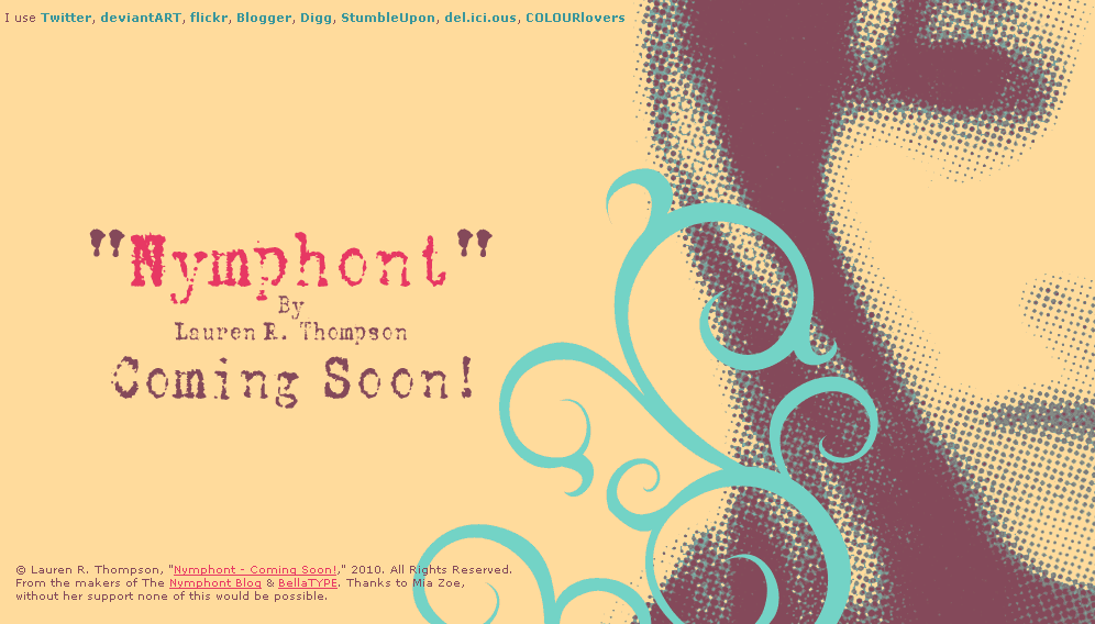 'Nymphont' Coming Soon Page