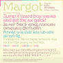 Margot Font Specimen #4
