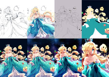 Rosalina and Luma progress[Step by Step]