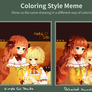 Coloring style Meme: FREE Psd and Png