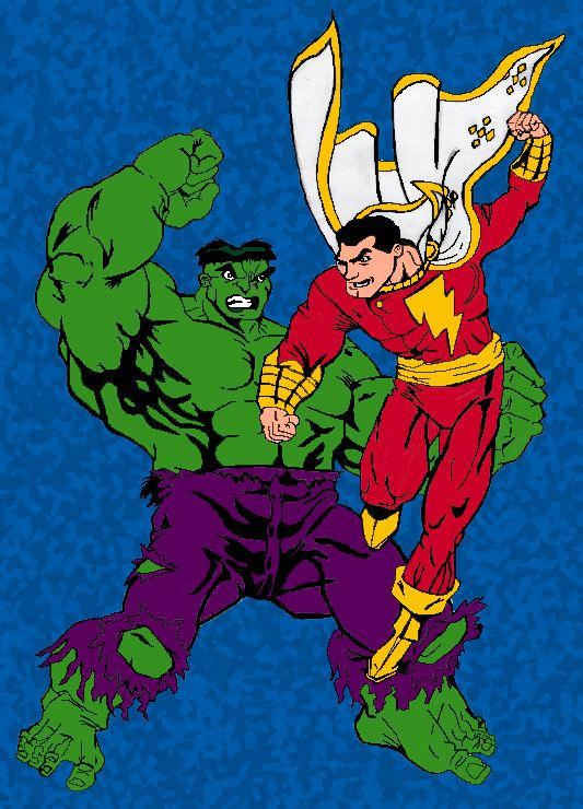 Hulk vs. Shazam by Chibodee on DeviantArt