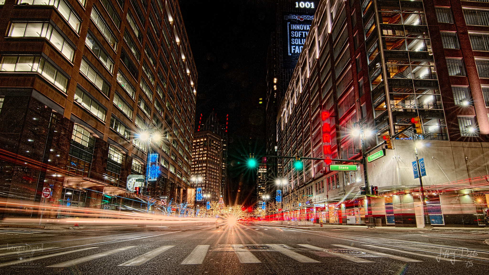 Cruising Woodward in Downtown Detroit