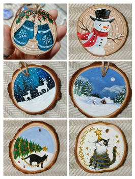 Hand-painted Christmas Decorations - 8