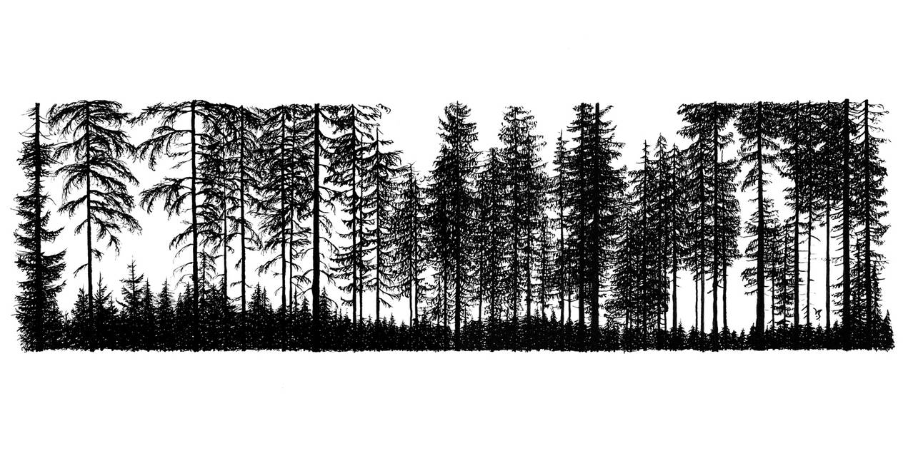 Forest Comic Ink Ink forest by InkingArt on DeviantArt