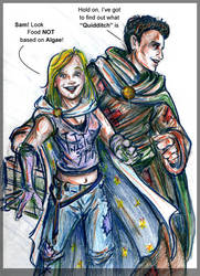 Kara and Sam at a Convention by BSG-Comics