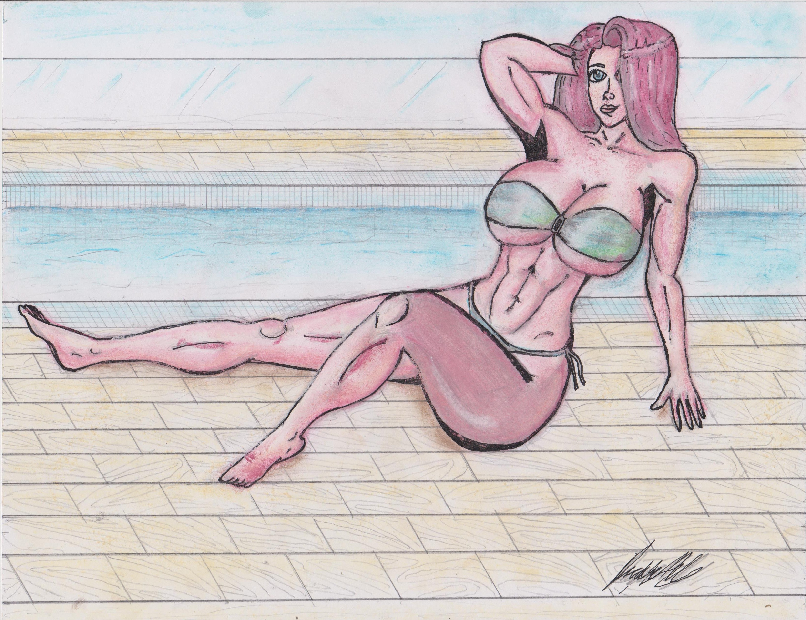 milftoons Lemonade Milftoon Sexy Girl (ink and soft pastel) by oscarmcarrera on DeviantArt