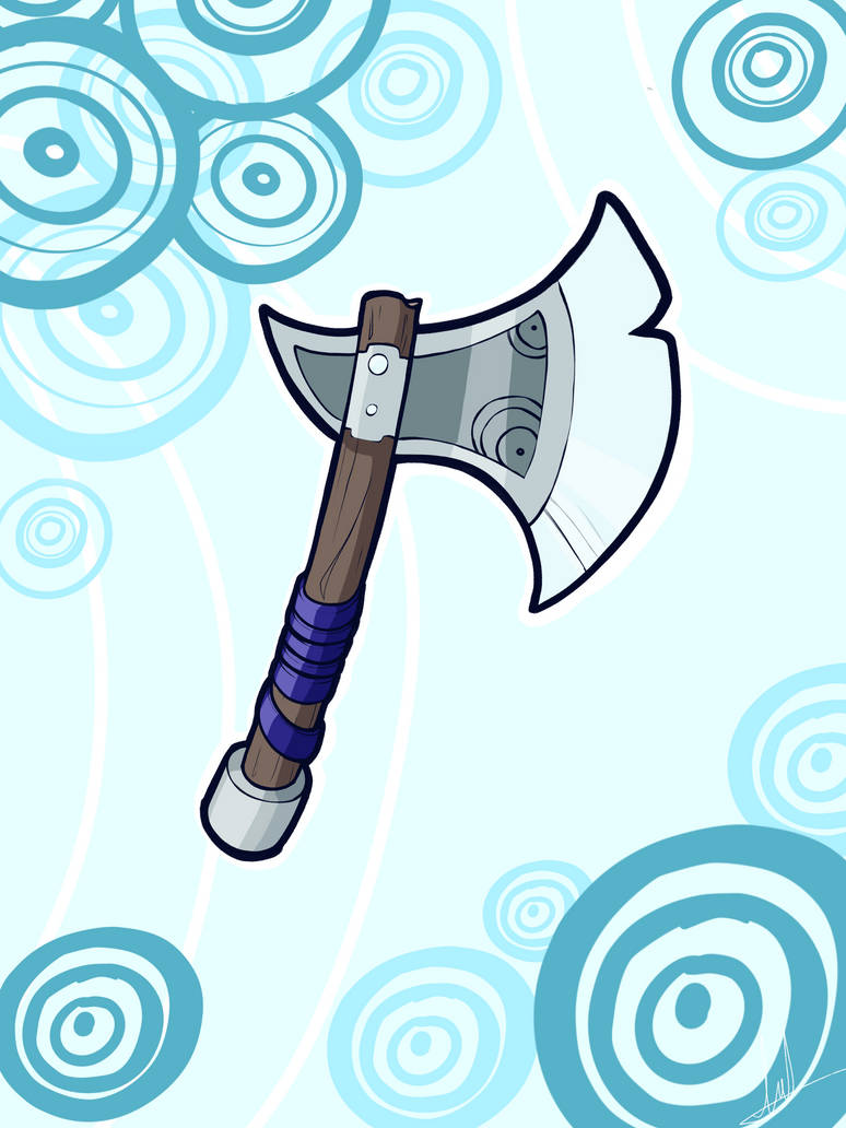 Battle axe attempt by ArtK1tty21 on DeviantArt