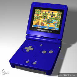 Nintendo Game Boy Advance SP - 3D Model