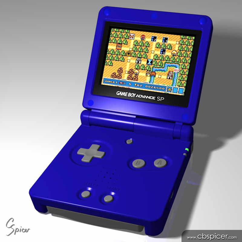 Gameboy Advance SP Advance Wars | 3D model