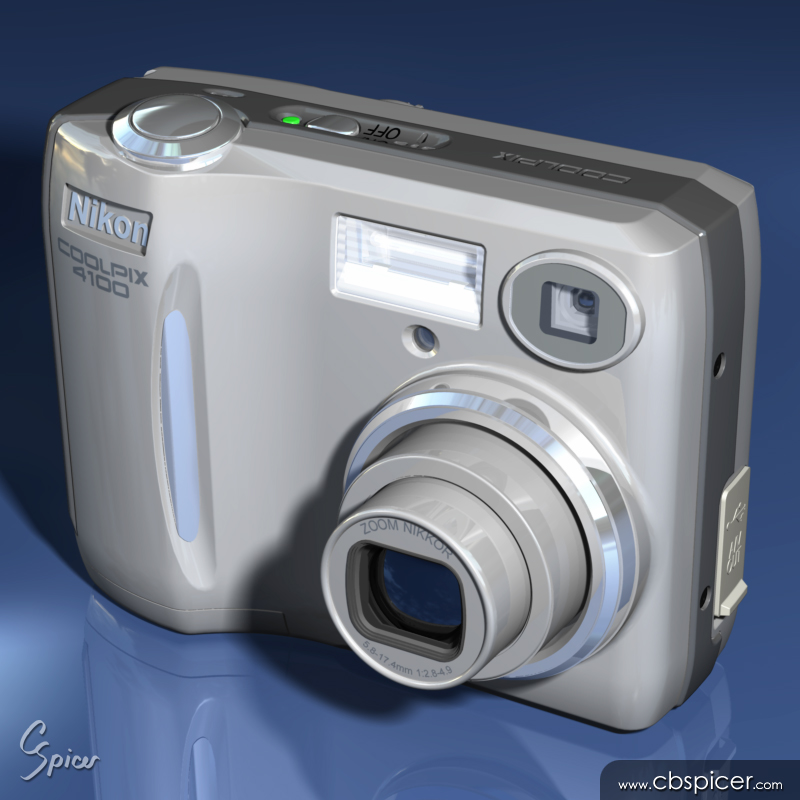 Nikon Coolpix 4100 - 3D Model