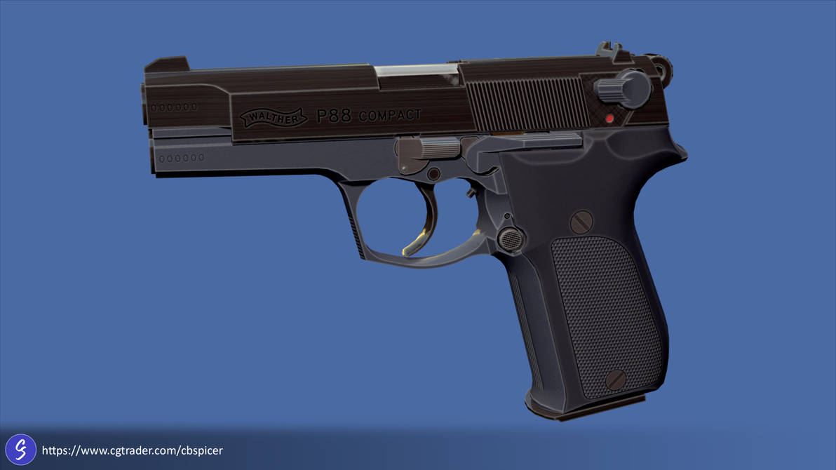 Walther P88 Compact - Render 2 by cbspicer on DeviantArt