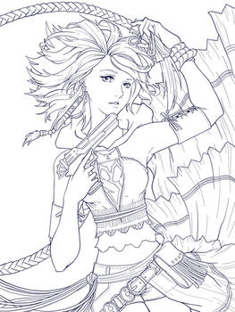 Yuna Lineart Digital