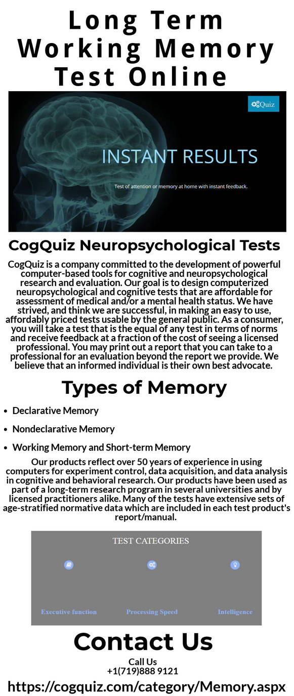 Long Term Working Memory Test Online By Cogquiz On DeviantArt Long term working memory test online by cogquiz on deviantart