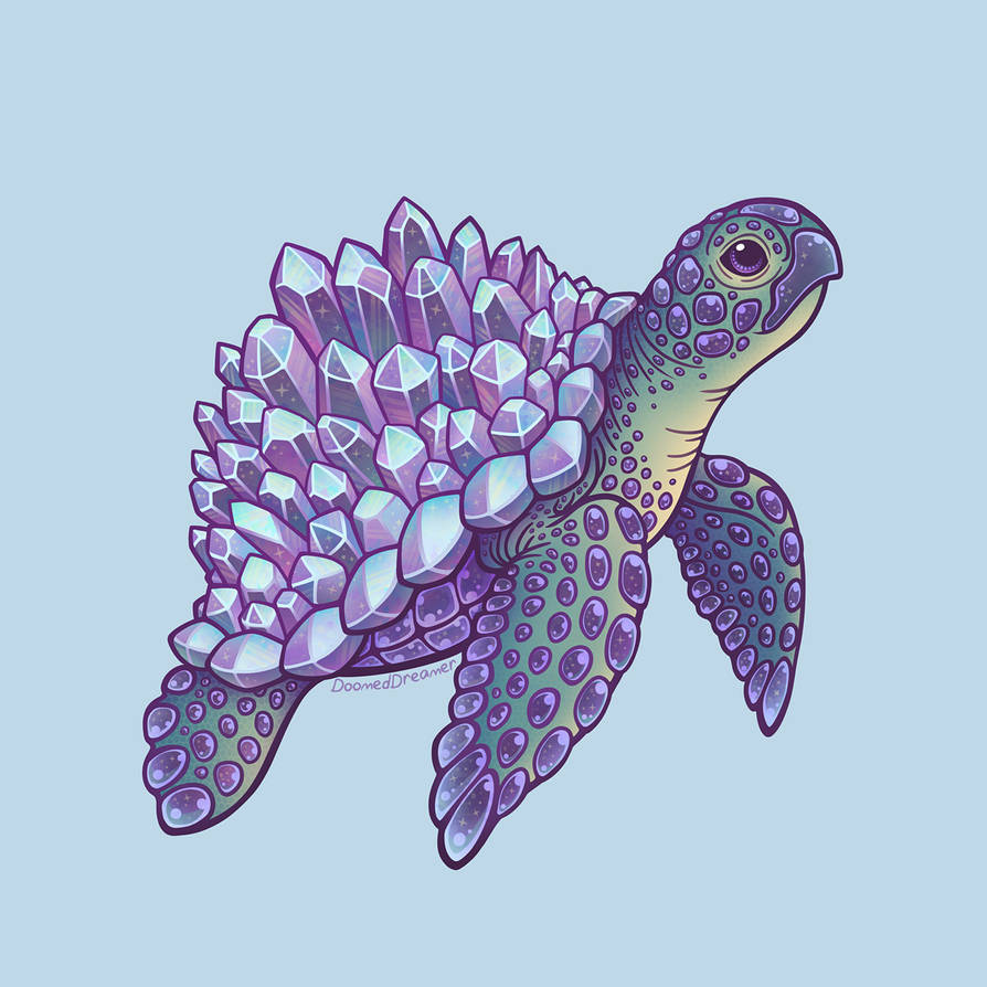 Crystal Back Turtle Crystal Sea Turtle by Doomed-Dreamer on DeviantArt