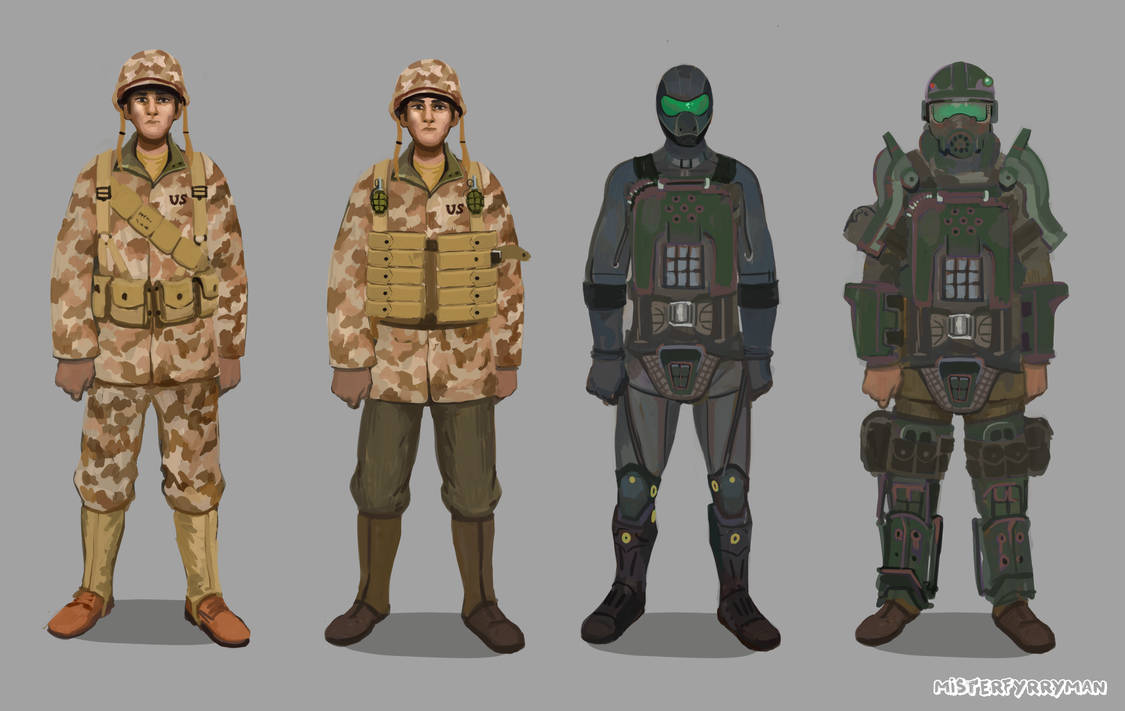 Fallout 4 UTC Marines Concept Art 1