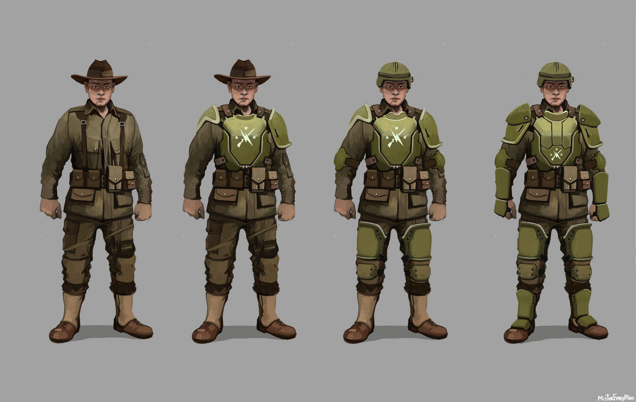 Fallout 4: UTC Minutemen Armour Concept MKII by MrPebbles-NukaTales on ...