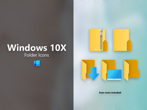 Windows Icons // Unofficial 10X Folder Icons