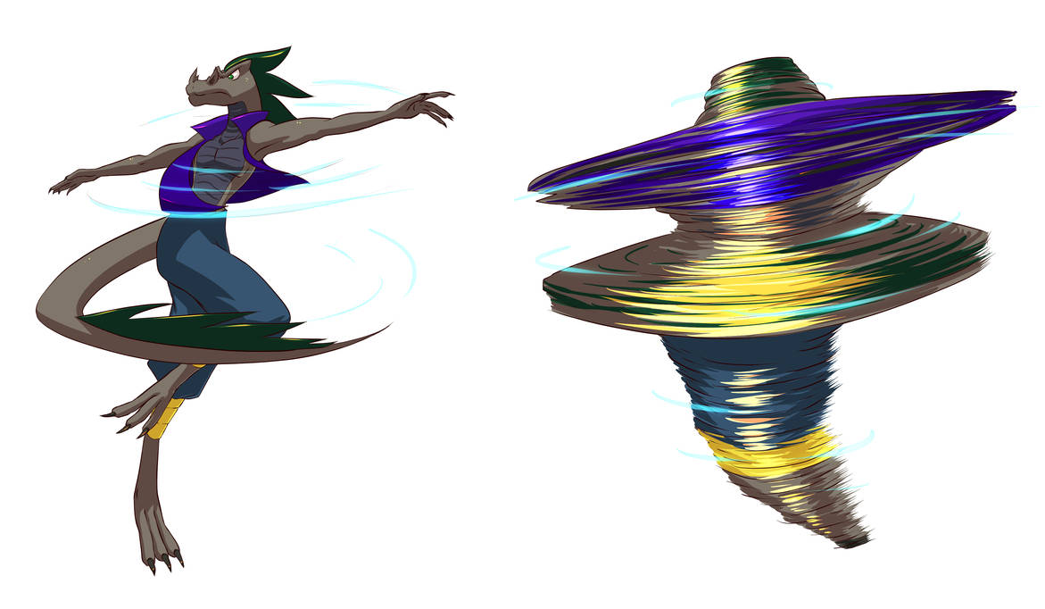 Comm: Spencer's Hyper-Spin Attack by Lugralatida on DeviantArt