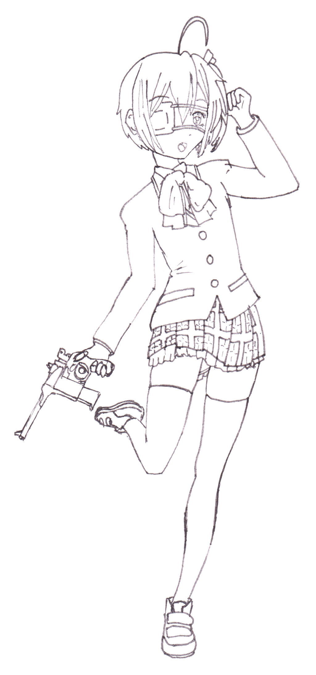 Sketch - Rikka Takanashi Pose Practice