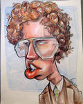 Caricature of Napoleon Dynamite by Kiracatures