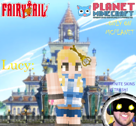 -(Fairy Tail Pack)- Lucy By FortniteSkinsISTRASH! Minecraft Skin