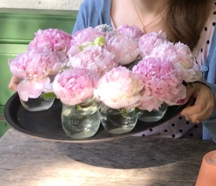 Beautiful peonies are causing nostalgic feelings
