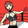 Makoto in boxing gear