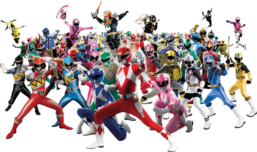 Power Rangers Team Render by pnithihunsaen on DeviantArt