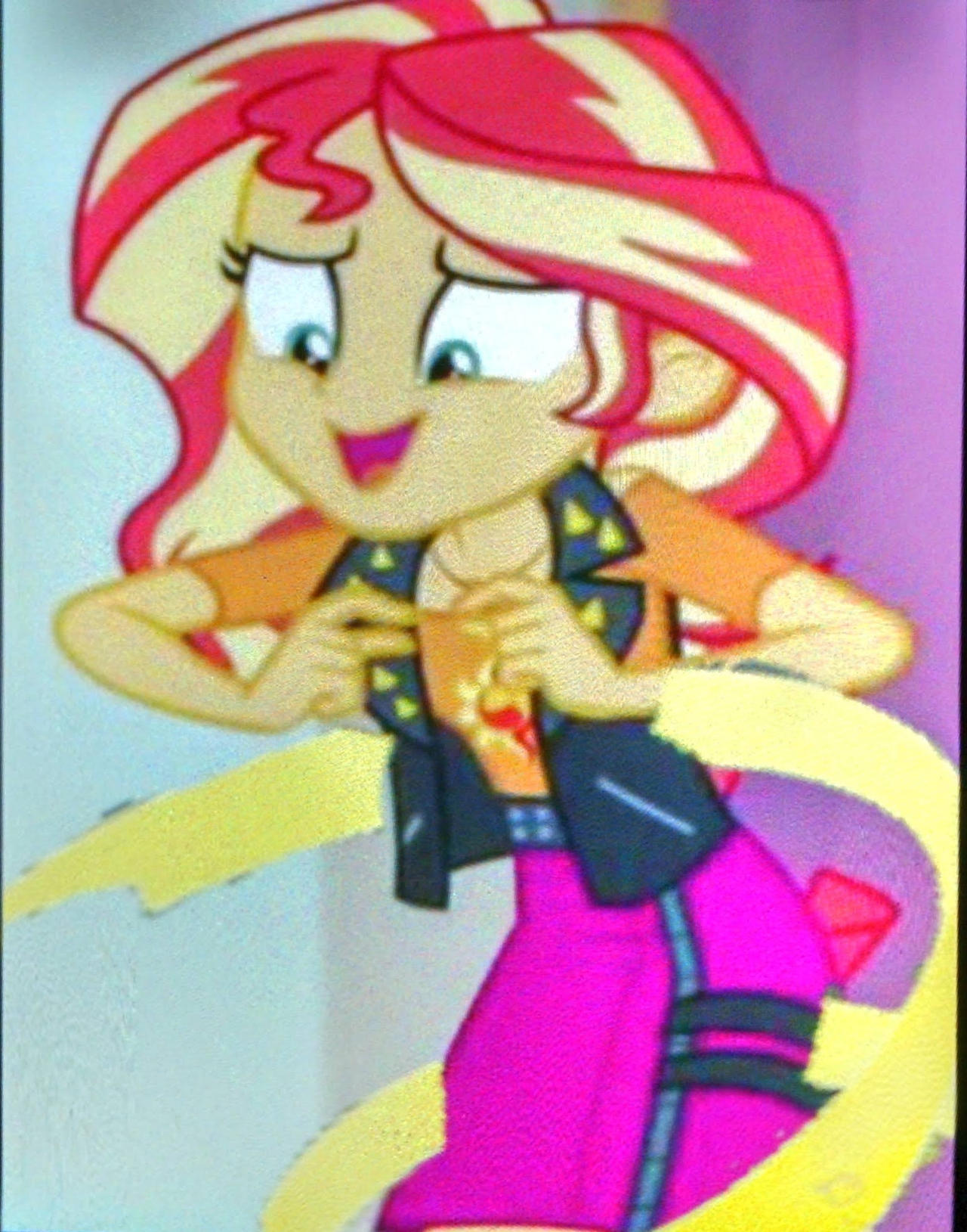 Sunset Shimmer becoming a polyp by catoon28 on DeviantArt