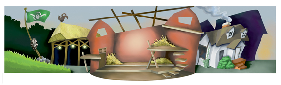 Animal Farm Barn Set