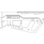 Sci-Fi  Tavor Line Art For Customization